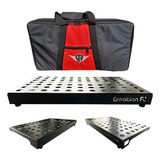 Pedalboard Custom 55x30 Leve, Reforçado + Softbag Cor Preto