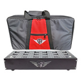 Pedalboard Stau 70x40 Com Bag, Elétrica E Jacks E Leds