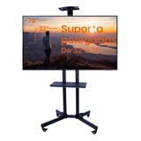 Pedestal Para Tv E Notebook C Rodinhas Suporte Chão Rodizio