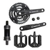 Pedivela Bicicleta 42d Gts+ Movimento Central E Pedal Nylon 