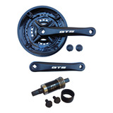 Pedivela Gts 9v Alumínio 42x34x24 Tipo Shimano Eixo Cent Gts