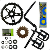 Pedivela Monobloco Bicicleta Aro 26/20 + Kit Completo Centro