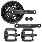 Pedivela Reduzido Mtb + Pedal Plataforma Bicicleta Aro 26 29