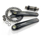 Pedivela Shimano Alivio T4010 175mm Coroa Única 34 / 36d 
