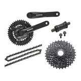 Pedivela Shimano Cassete K7 Pinhão 8v Relação 24vel Corrente