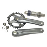 Pedivela Single Shimano Alivio Fc-m4000 C/ Eixo Octalink 