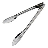 Pegador De Inox 38 Cm Profissional Churrasco Salada Cor Cromado