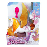Pegasus Branco Da Princesa E Acessórios Unicórnio Polibrinq