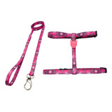 Peitoral Coleira Para Gatos Ajustável Adestramento Educativo Cor Rosa Inter Pets Colete Pet Confortavel Filhote