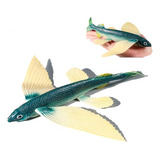 Peixe Voador Fly Animais Fundo Do Mar Borracha 21 Cm Aquario