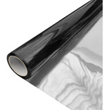 Película Autoadesiva Uv Preto E Prata Espelhado 50x500cm