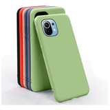Pelicula+ Capa Silicone Top Compatível Com Xiaomi Mi 11 Lite