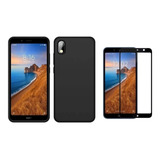 Pelicula + Capa Top Silicone Compatível Com Xiaomi Redmi 7a