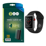 Película De Vidro Curvo Full Hprime Apple Watch 44mm Cola Uv