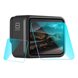 Película De Vidro Lente/tela De Lcd/visor Gopro Hero8 Black