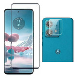 Película Vidro Curvada + Câmera P/ Motorola Edge 40 Neo 5g