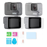 Películas De Vidro P/ Lente E Lcd Gopro Hero7 Silver White