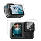 Películas Vidro Lente E Lcd Frontal/traseiro Gopro Hero 13