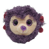 Pelucia Chaveiro Porco Espinho Roxo Bolinha 10cm - Bbr B1937