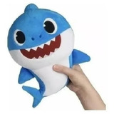 Pelúcia Infantil Baby Shark Musical Tubarão Azul 