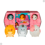 Pelúcia Infantil Gabby's Dollhouse 3 Hamsters 3914 - Sunny