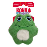 Pelucia Kong Snuzzles Kiddos Squeaker Dog Toy Extra Pequeno Cor Verde Desenho Frog / Sapo