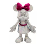 Pelúcia Minnie Mouse Disney100 Celebration Disney Prateado E Rosa-escuro Tamanho Pequeno
