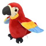 Pelúcia Papagaio Repete O Que Você Diz Brinquedo Elétrico 