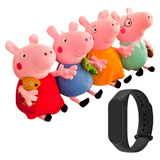 Pelucia Peppa Pig Musical 25cm Família Completa Em Oferta