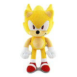 Pelucia Super Sonic Sonic The Hedgehog Boneco 30cm