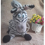Pelúcia Zebra Marty Original Desenho Madagascar Como Fotos