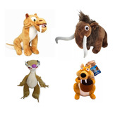 Pelucias Manny Diego Sid E Scrat Filme A Era Do Gelo Kit C/4