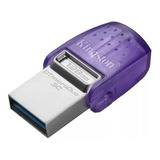 Pen Drive Kingston Datatraveler Microduo 3c De 128gb Usb 3.2