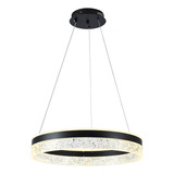 Pendente De Led Moderno Crown 50cm Luz Quente 3000k Bivolt