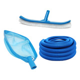 Peneira Plástica Cata Folha Para Piscinas Com Mangueira