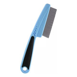 Pente Premium Fino Tira Pelos Remove Pulga Pets Cor Azul-celeste
