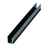 Perfil U 6mm Preto - 1,50m