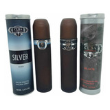 Perfume Cuba Silver Masculino Importado + Cuba Black 100 Ml