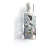 Perfumeiro Em Prata 925 E Vidro De Bolsa México Antigo - Gv1