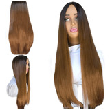 Peruca 100% Orgânica Idêntica Ao Cabelo Humano 65cm + Brinde