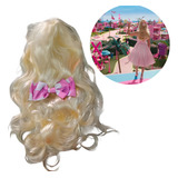 Peruca Da Barbie Do Filme Longa Loira Carnaval Festa