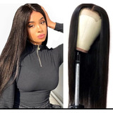 Peruca Front Lace 4x4 De Cabelo Humano Liso Natural 50cm 