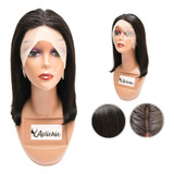 Peruca Fronte Lace Repartição Livre 40cm Cabelo 100% Humano