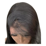 Peruca Full Lace Longa, Orelha Humana Repartição, 65cm