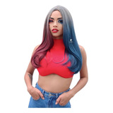 Peruca Harlequina Longa Para Cosplay Dc Filme Novo Alerquina