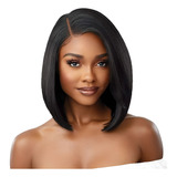 Peruca Lace Front Tela Hd Cabelo Liso Curto Bio Vegetal