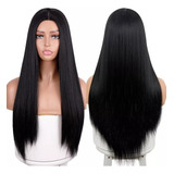 Peruca Lace Idêntica Ao Cabelo Humano Lisa S/ Franja - Preta