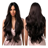 Peruca Lace Wig Identica Cabelo Humano Sem Franja Ondulada 