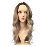 Peruca Loira Ombré Hair Lace Gisele - Fibra Indiana Natural