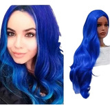 Peruca Longa Azul P/ Cosplay Da Evie Amiga A Mal Descenentes